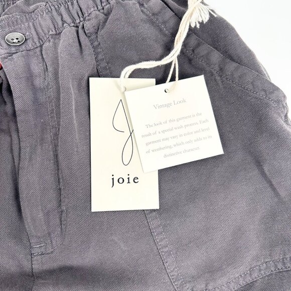 NWT Joie Dark Gray Linen Blend Shorts - Picture 4 of 5